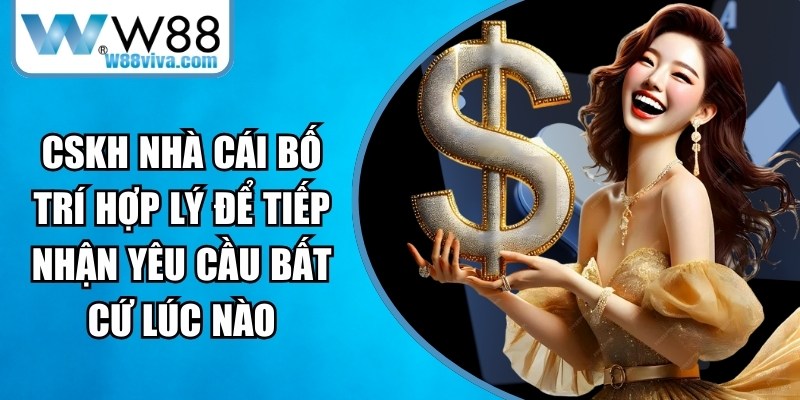 CSKH của W88 được bố trí hợp lý để tiếp nhận yêu cầu bất cứ lúc nào